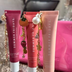 Summer Fridays Lip Butter Balm Set - Cherry, Poppy, Vanilla